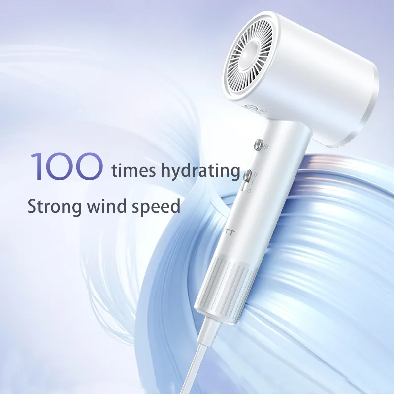 Professional Salon Electric Hair Dryer Negative Ionic Technology 1400W DC Motor Portable Household Hotel RV Outdoor Use Travel