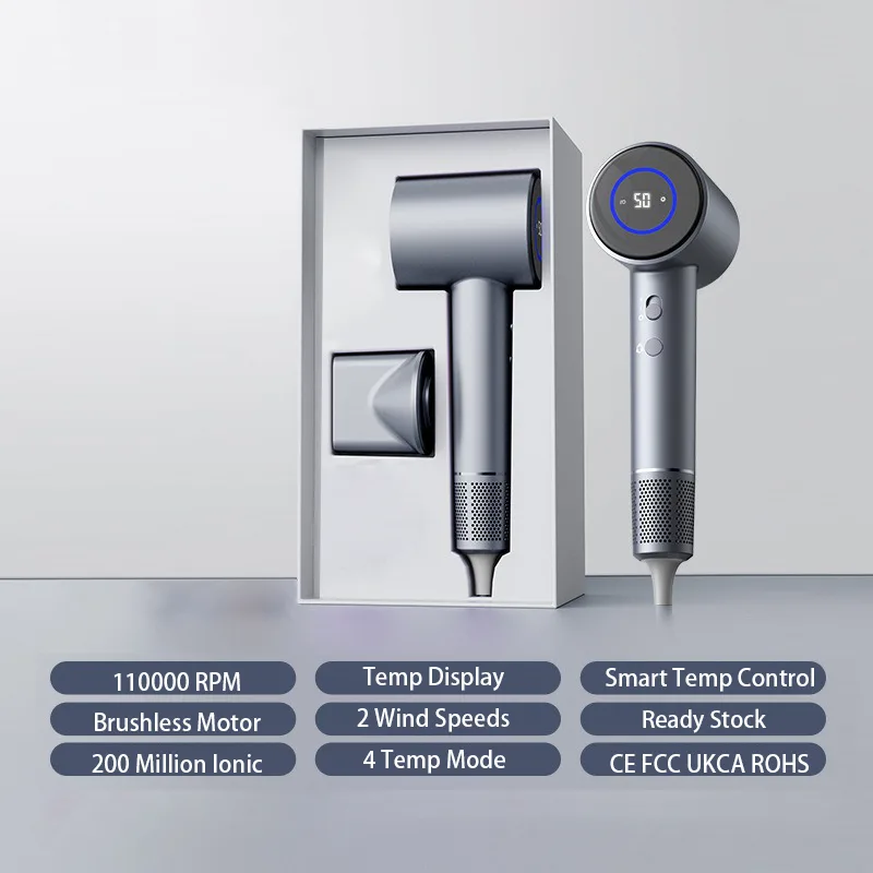 Custom Hair Dryers Professional Household Light Weight High Speed Hair Blower Negative Ionic Turbo Hair Dryer