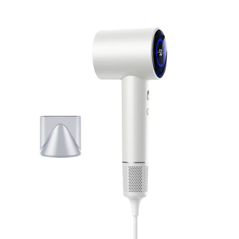 Professional Ionic DC Motor Hairdryer 1600W-Portable Compact Design with Concentrator Nozzle for Home RV Outdoor & Hotel Use