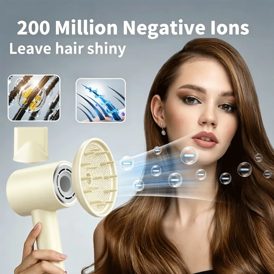 Travel Hair Dryer Professional Household High-power Ion High-speed Cooling Heating Hair Drier BLDC Dryer Travel Blow Dryer