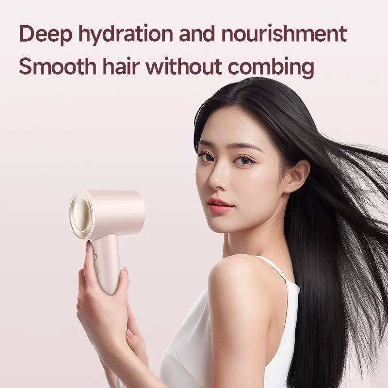 Blade-Free Ionic High-Speed 1600W Hair Dryer Brushless DC Motor Intelligent Mute Large Wind Power Salon & Outdoor Travel Use