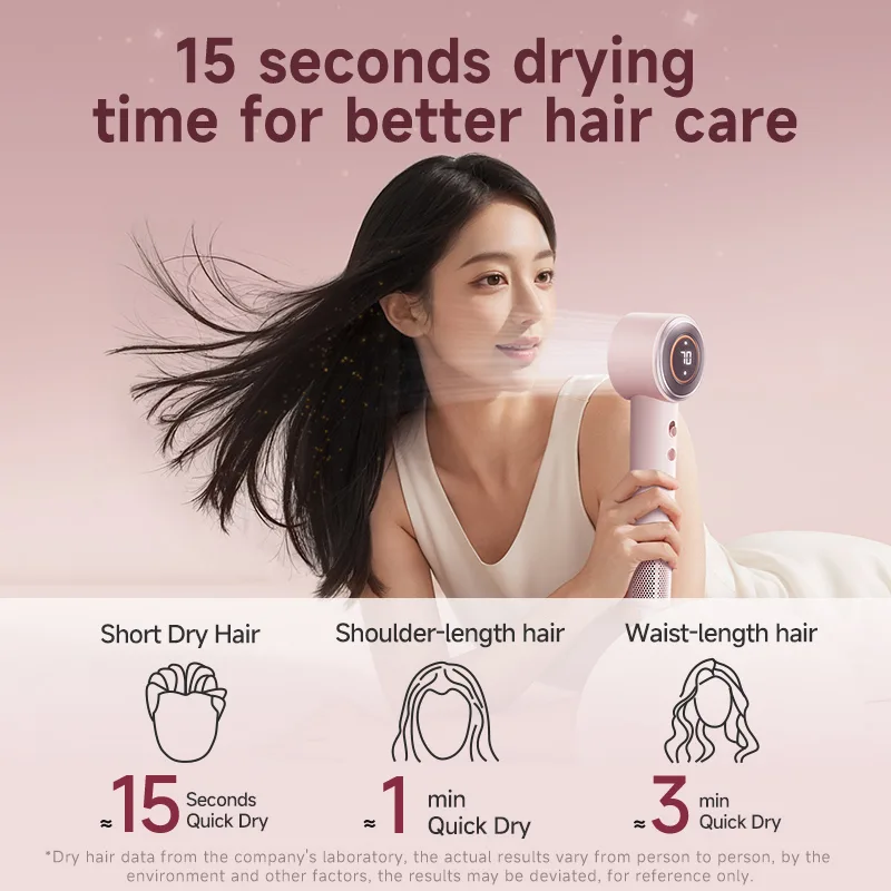 Professional 1400W Travel Hair Dryer with Ionic Technology Concentrator Nozzle Compact Design for Hotel Use