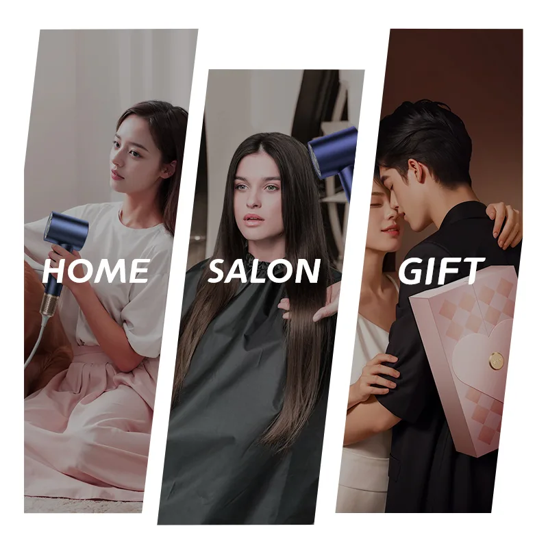 Custom Professional BLDC Speed Ionic Hair Dryer Blower Set Quick Dry Salon Hair Brush Concentrator for Household RV Car