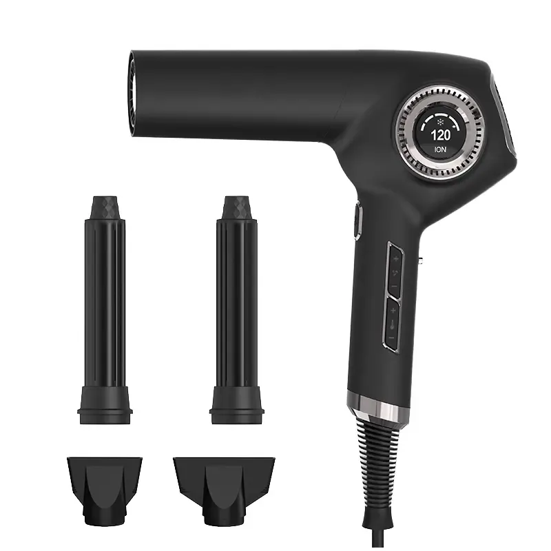 Professional 1800W Ionic Salon Hair Dryer LED Display Super High Speed BLDC Blow Styler for Household Outdoor Use Newest Five