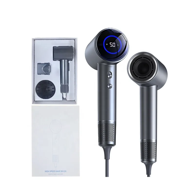 Professional Salon Hair Dryer Lightweight High-Speed Blower DC One-Step Negative Ionic Custom Factory Design Hotels Household