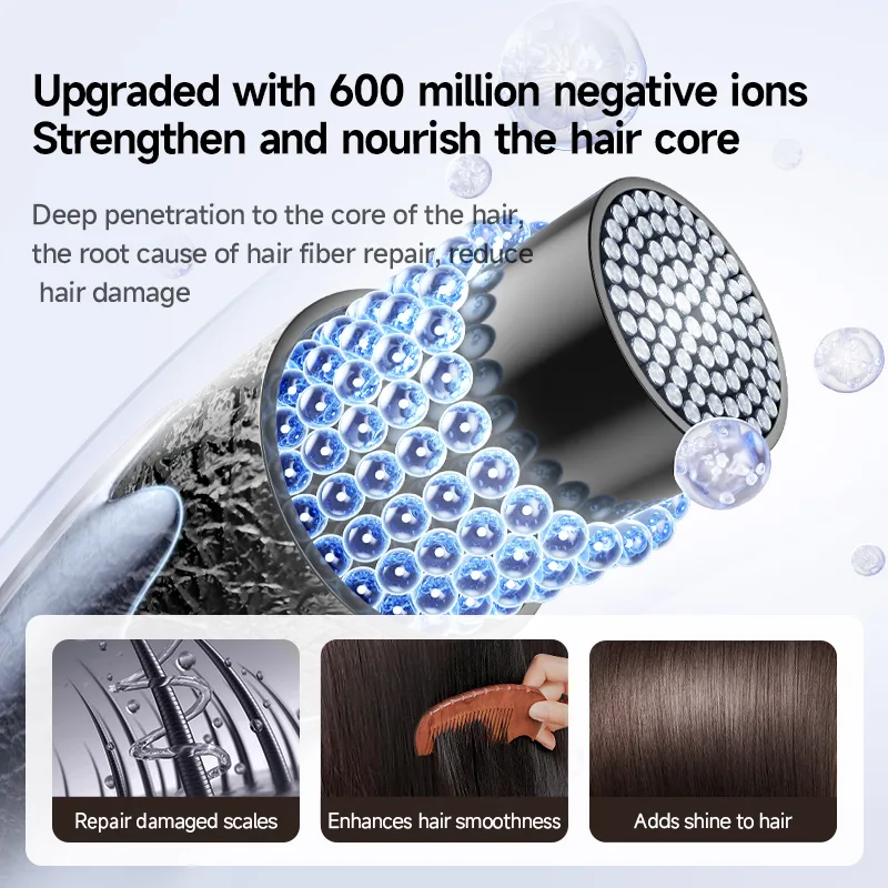 Professional Mini Portable Hair Dryer Blower Ionic DC Motor for Hotel Outdoor RV Car Travel and Home Styling