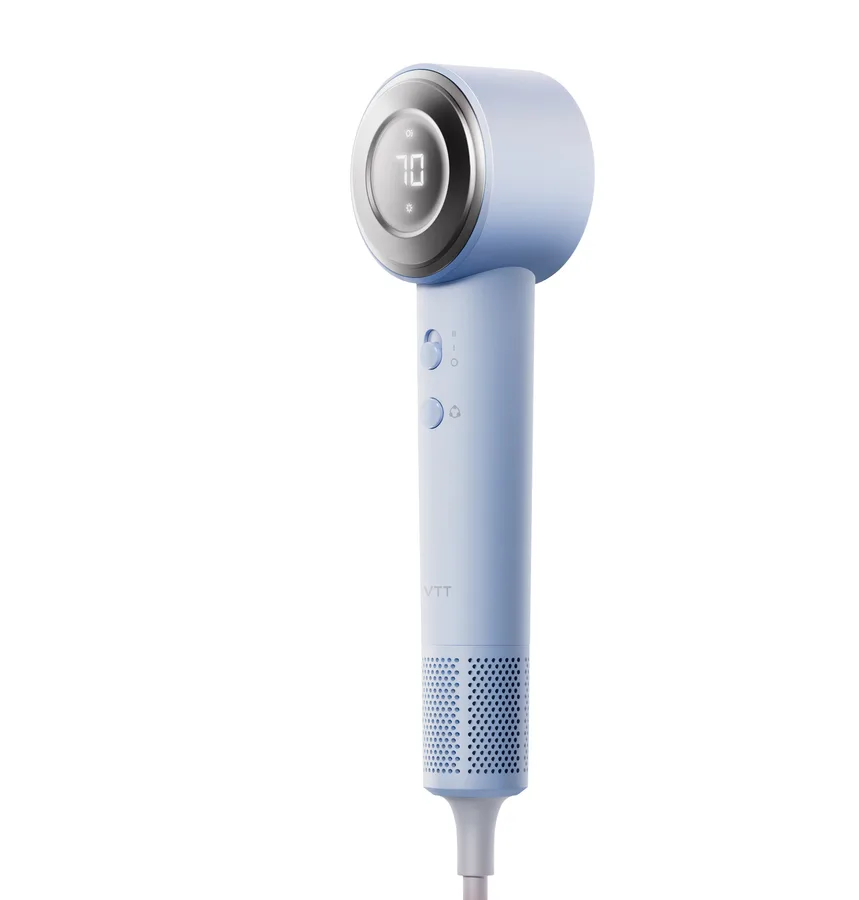 Professional Salon High-Speed Battery-Powered 1600W Hair Dryer Ionic Feature Concentrator 2 Speed/3 Heat Settings Household