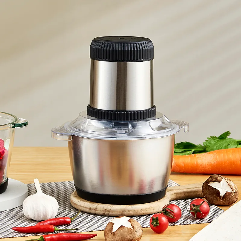 Meat Chopper Household Professional Small 2L 3L Automatic Stainless Steel Mincer Electric Meat Grinder Machine For Home Use