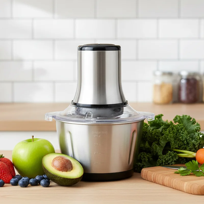 Home Kitchen Mince Vegetable Food And Meat Chopper Processor Portable 2L 3L Multifunctional Electric Mini Meat Grinder