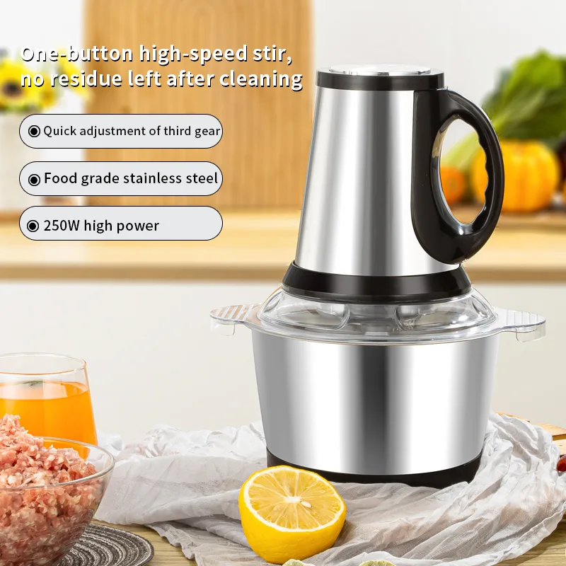 Slicer Chopper Grate Carrots Catering Electric Dc Motor Mixer 5Liter 3L All Metal Food Processor For Meat Dumplings