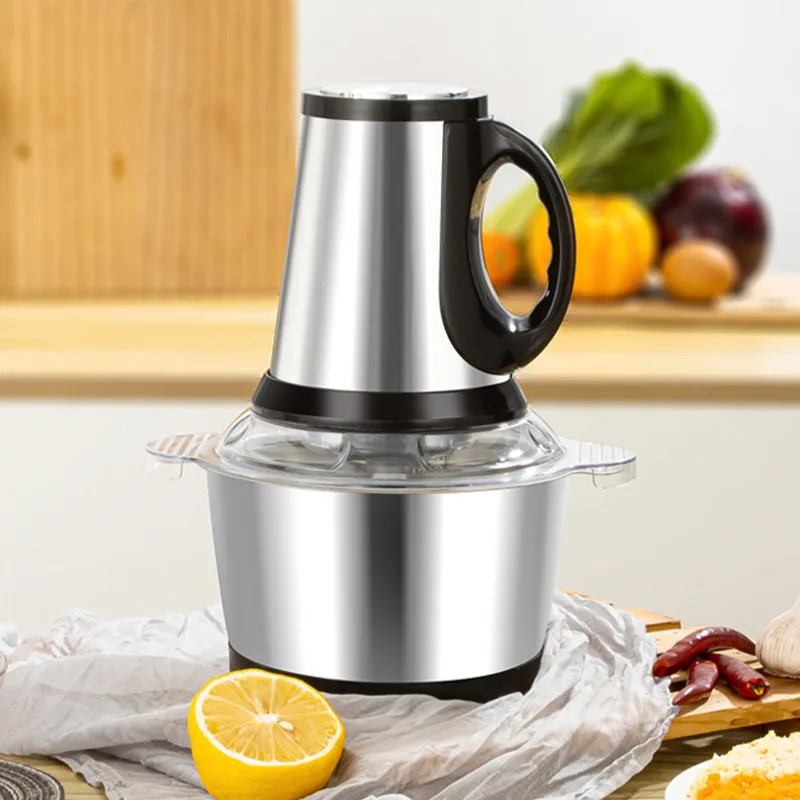 Vegetable Cutter Chopper Professional Stainless Steel Kitchen Mini Multifunction 2L 3L 5L Electric Food Processor Machine