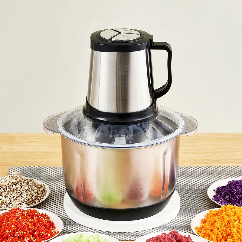 Vegetable Cutter Chopper Professional Stainless Steel Kitchen Mini Multifunction 2L 3L 5L Electric Food Processor Machine