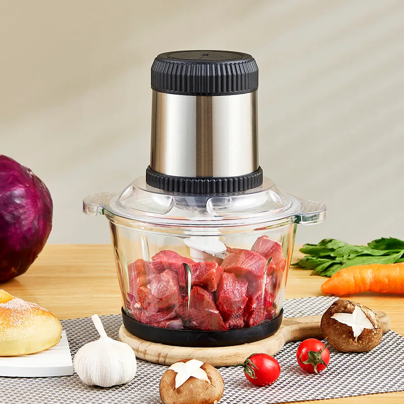 Vegetable Cutter Chopper 2L 3L 5L Professional Stainless Steel Kitchen Mini Multifunction Electric Food Processor Machine