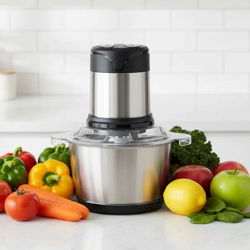 Full Copper Vegetables And Meat Chopper Small Household Multi Function Electric Food Processor Chopper