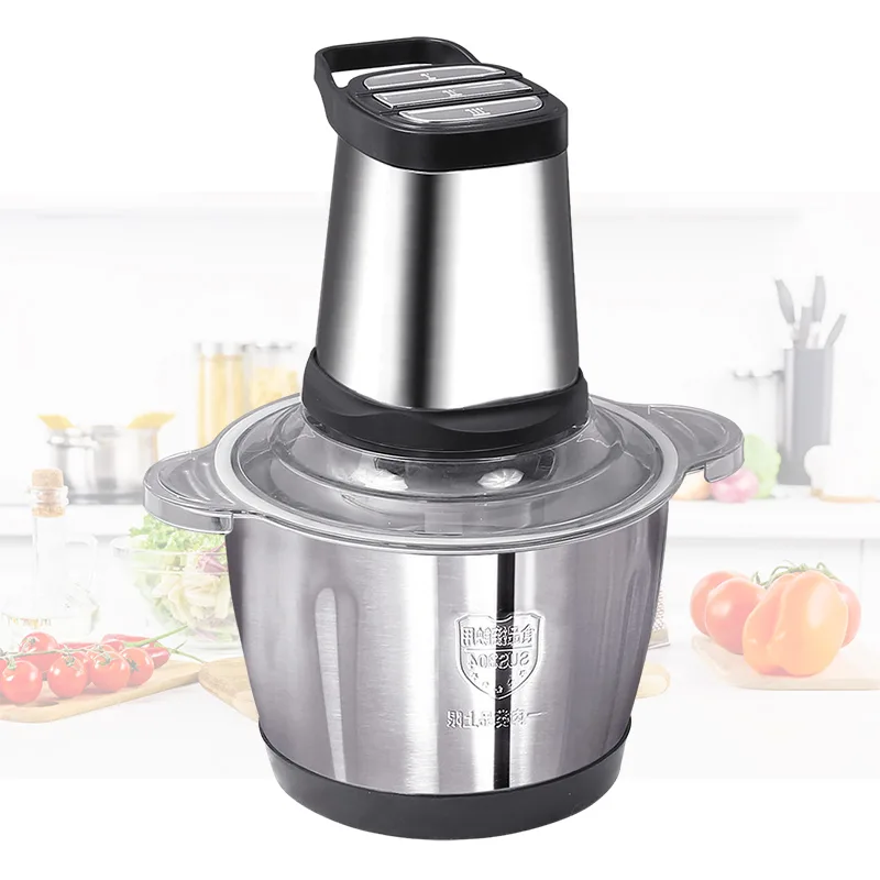 Meat Chopper Household Professional Small 2L 3L 5L Automatic Stainless Steel Mincer Electric Meat Grinder Machine For Home Use