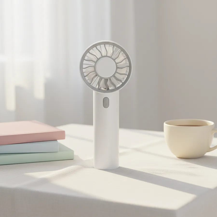 Custom Logo Rechargeable Battery Mini Outdoor Portable Handheld Fan 3 Speed USB 5V