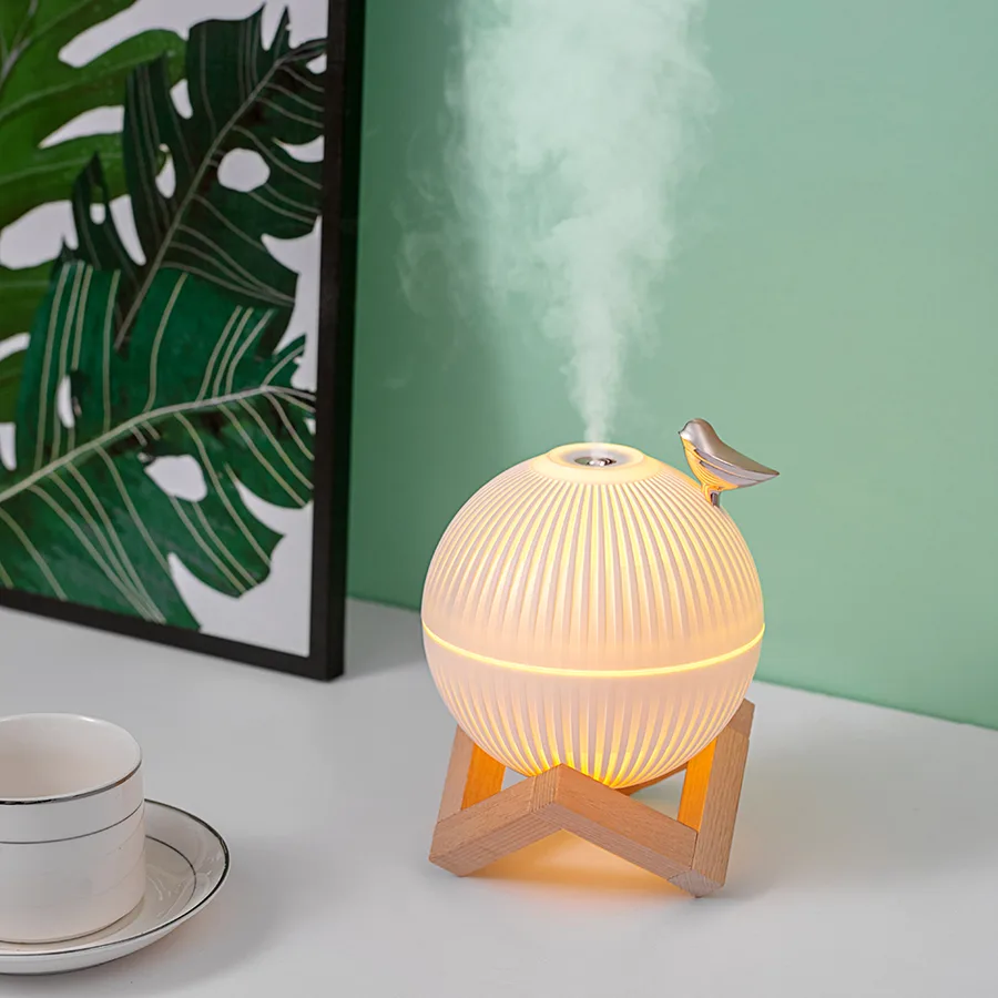 3D Moon Lamp USB Rechargeable Mini Humidifier LED Light Outdoor Hotel Car Household Use Ultra Quiet <36dB
