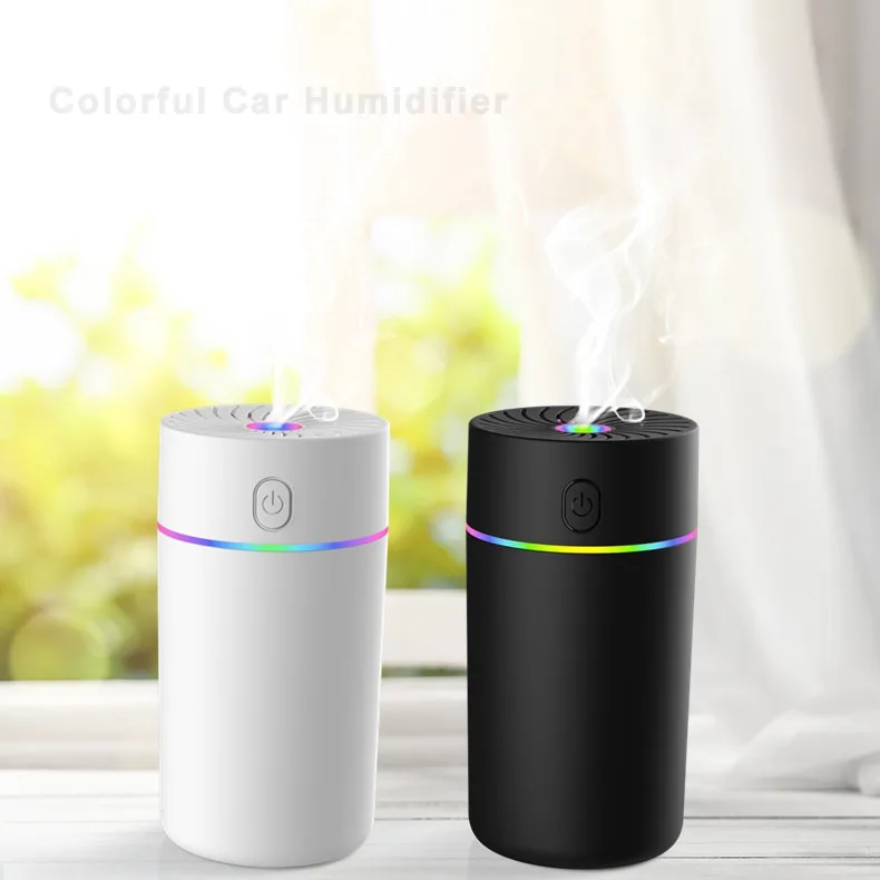 Wholesale Mini Portable USB Ultrasonic Humidifier with Humidistat for Car RV Home & Outdoor Use 350ml