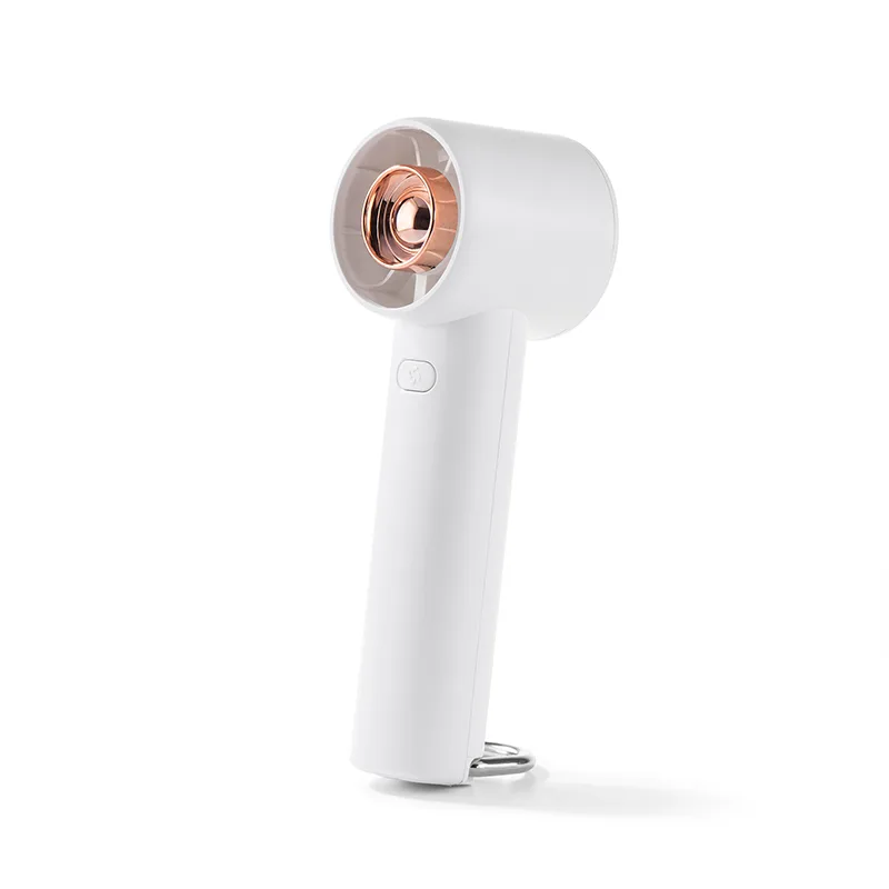 USB Rechargeable Manual Mini Handheld Air Cooling Fan Outdoor Travel Portable Wireless Ice Compress Turbo Fan for Car Hotel Use