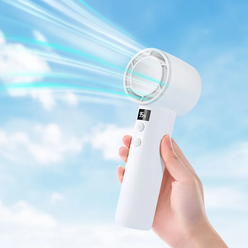 High Speed Handheld Fan Powerful Small Personal Portable Fan Adjustable USB Rechargeable High Speed Mini Handheld Fan