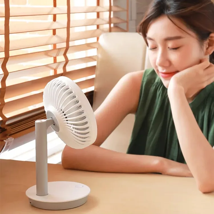 High Quality Three-Speed Outdoor Battery Rechargeable Cooling Fan Desktop Portable Mini Usb Desk Charger for Home