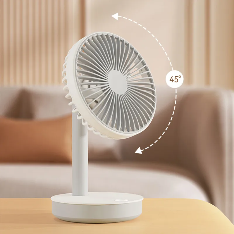 Rotatable USB Charging Battery Rechargeable Table Fan Portable Mini Desk Small Fan for Room