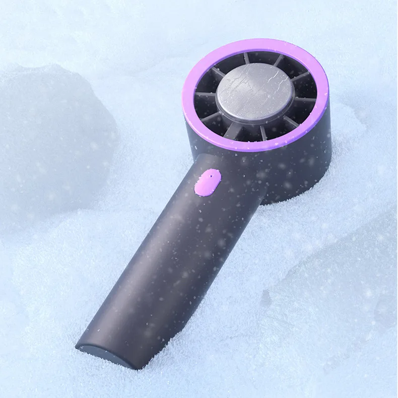 1800mAh Small Turbine Electric Fan High Speed Refrigeration Large Wind Handheld Fan Portable Mini Fan