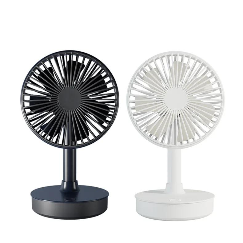 Portable Oscillating Plastic Desk Fan for Office & Outdoor Use Clean USB Rechargeable 4000mAh Battery