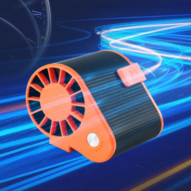 Portable Rechargeable Waist Fan with 4800mah Battery Power Display Mini Personal Fan for Travel Outdoor Sports