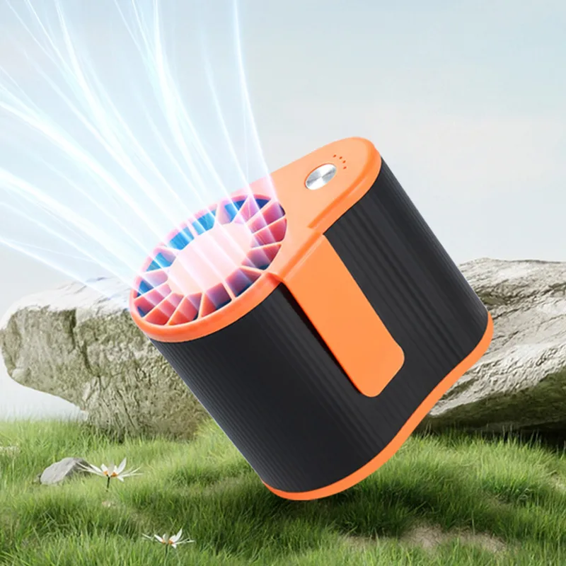 USB Rechargeable Hang Waist Clip on Convenient Fan Air Conditioning Waist Fan for Outdoor Travel Cooler