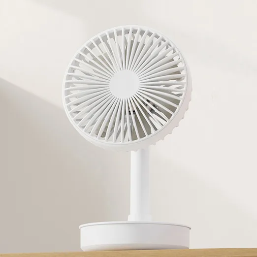 Upgrade Tabletop USB Rechargeable Fan Portable Auto Shaking Head Silent Soft Wind for Home Dormotiry