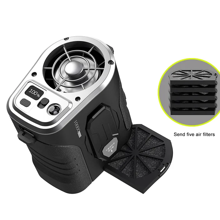 Waistmounted Clip Onclip on Fan Small Hand Free Mini Hanging Waist Clip Fan Waist Hanging Fan