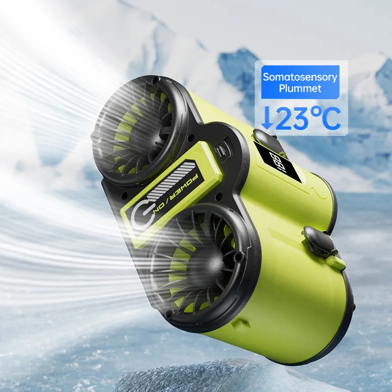 Portable USB Rechargeable 10000mAh Hanging Clip Waist Fan with 6 Speeds for Waistmounted Fanfan Clip Onclip on Fan Waist Fan