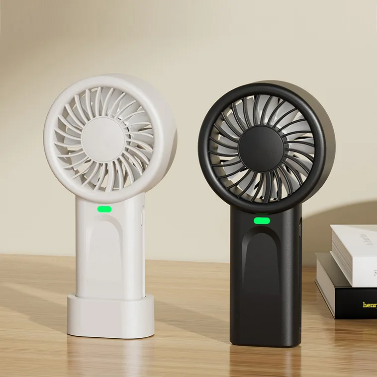 2025 New Arrival Low Noise Rechargeable Mini Handheld Fan 5 Speed Wind Control High Speed lce Sensation Small Fan for Outdoor