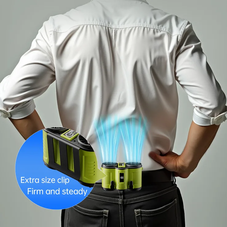 Clip Fan Waist Hanging Fan Waist Fan Electric Outworker Hanging Waist Fan for Portable & Wearable Fans