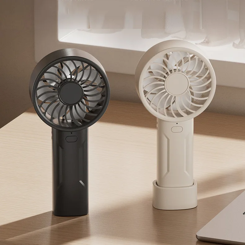 Portable 3-in-1 1200mAh Lithium Battery Handheld Fan High Speed 6500 RPM Table Top Fan for Car RV Spanish for Outdoor Travel