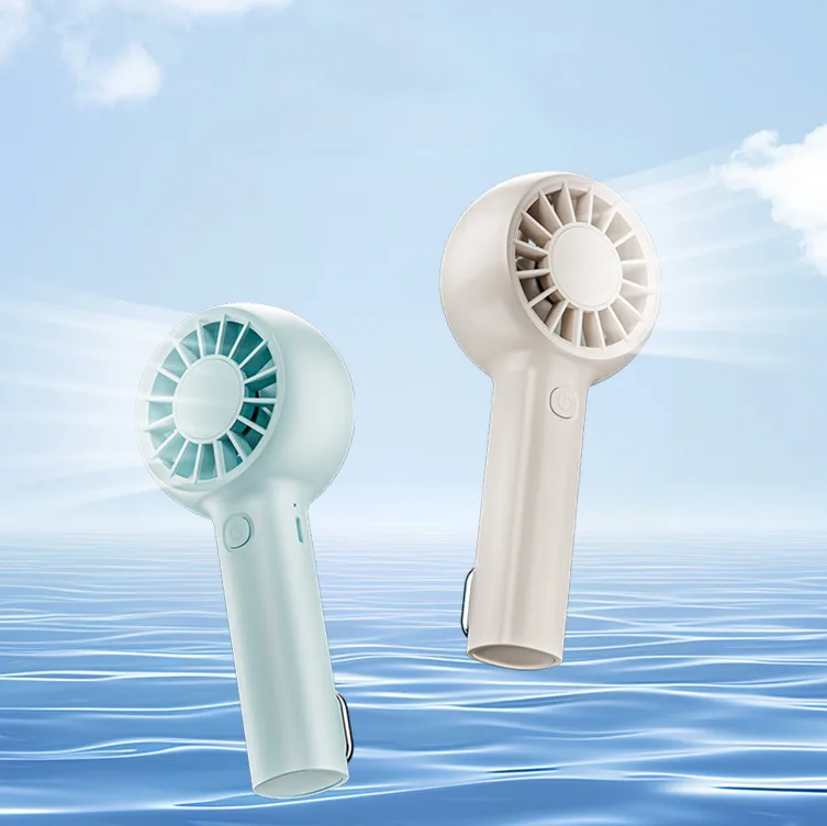 Factory Direct Portable Handheld Mini Fan Three-Speed Battery Powered Rechargeable RV Outdoor Use Brushless Motor Eco-Friendly