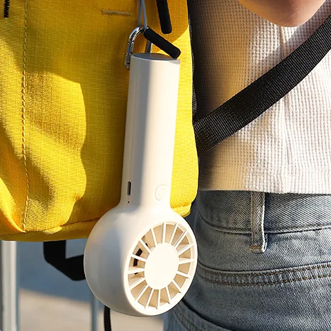 1200mAh Rechargeable Three-Speed Eco-Friendly for Outdoor Car & RV Use  Handheld Mini Fan