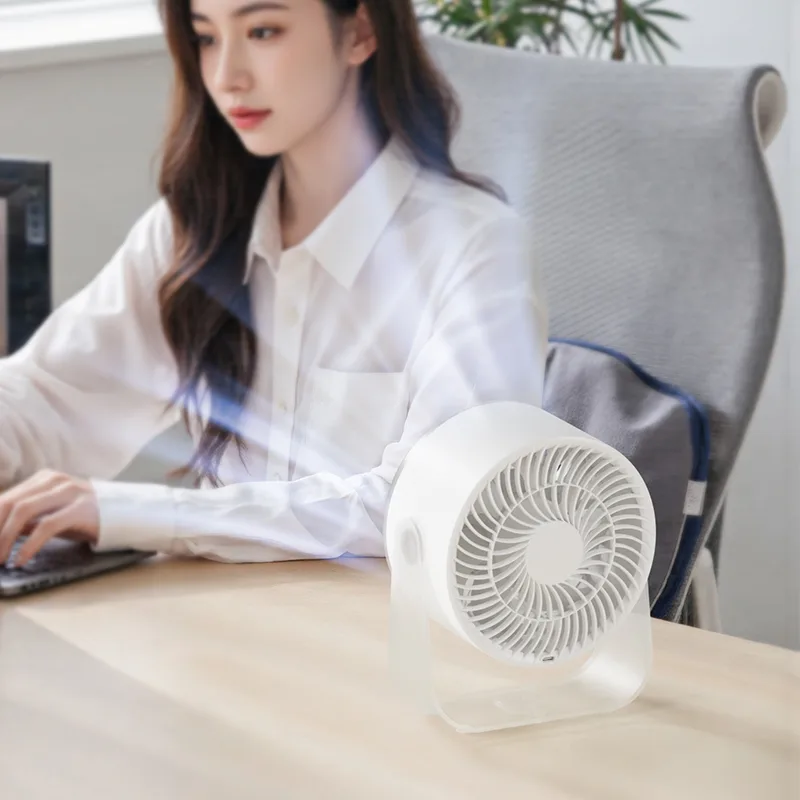 Rechargeable Desktop Fan Touch Control Bladeless Design Wall Mount HD Display Portable for Outdoor Portable Fan