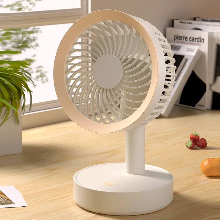 USB Charging 5V Three-Speed Table Fan Air Cooling Desktop Fan for Outdoor RV Household and Car Use