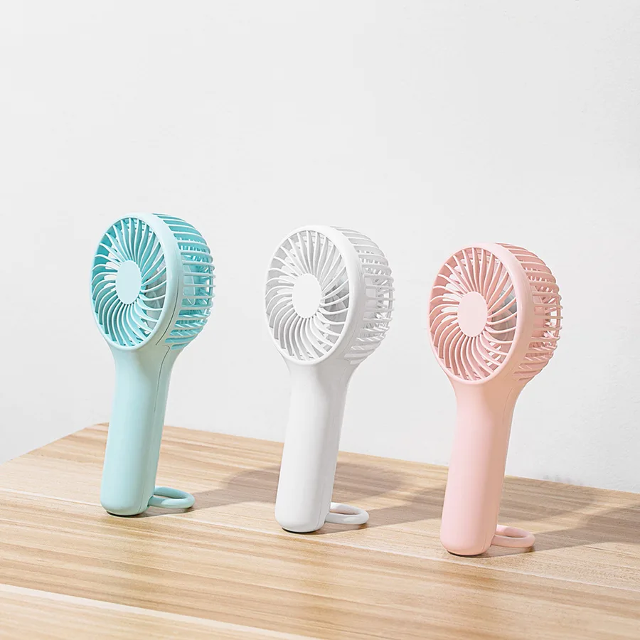 Outdoor 1200mAh Handheld Portable Electric Fan High Speed Rechargeable Air Circular Hand Fan