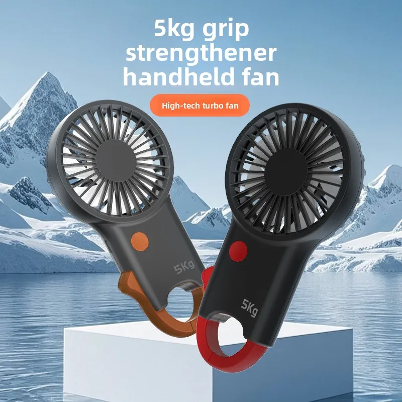 Electric Handheld Fan with Buckle Design 5kg Grip Strength Portable for Car & Outdoor Use