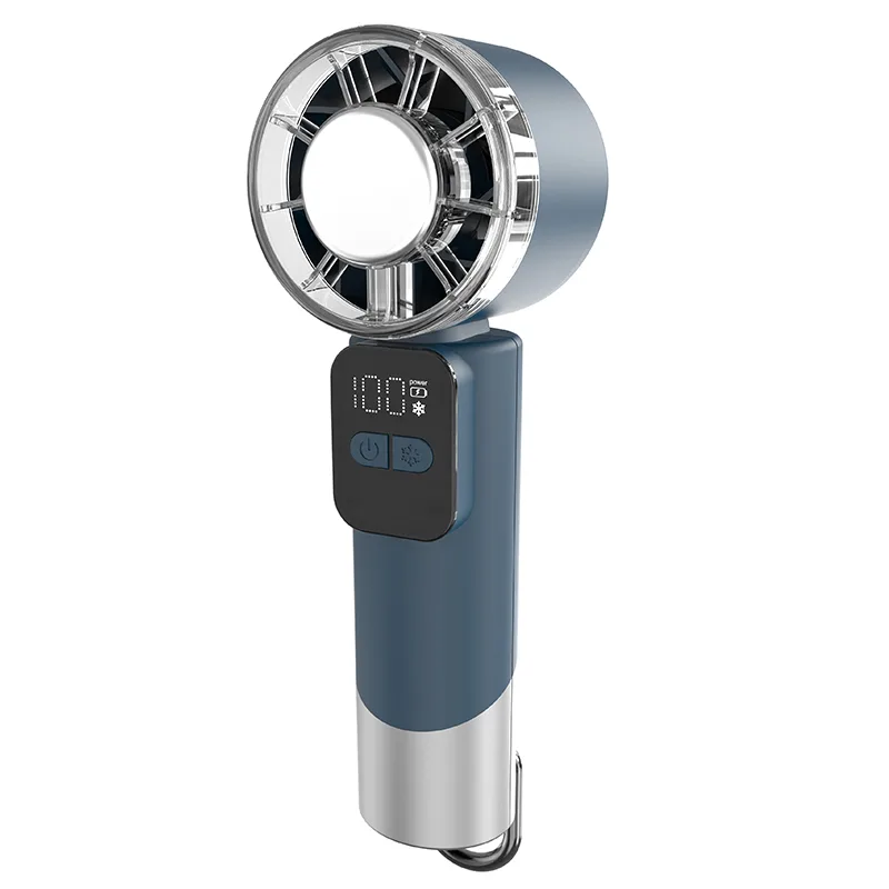 Personal Portable 3000mAh Rechargeable Handheld Mini Fan Semiconductor Cooling Handheld Fan