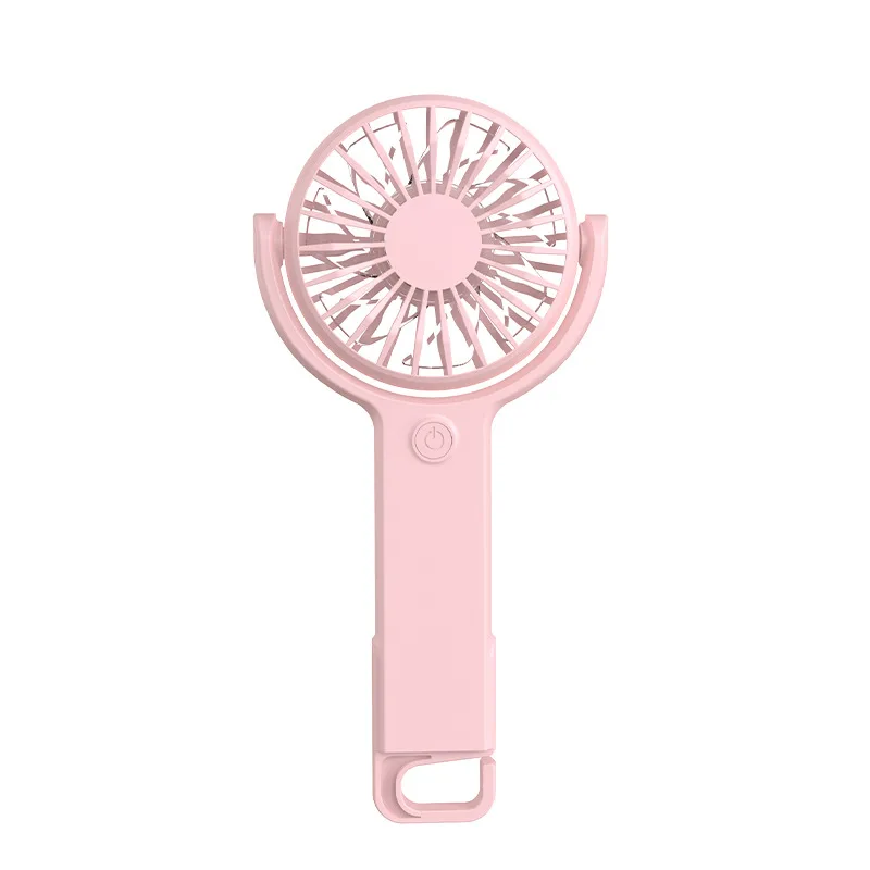 Electric Five-Speed USB Mini Handheld Portable Fan 800mAh Table Folding Rechargeable with Hook Household