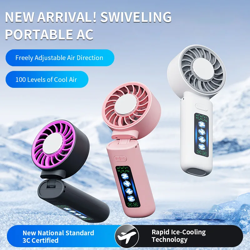 Usb Rechargeable Handheld Fan Personal Cooling Product Icy Cooling Fan Rechargable Fan
