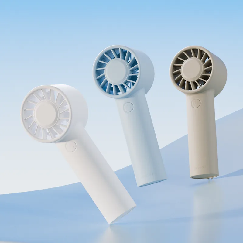 Summer Cooler Portable Handheld Small Fan 1200mAh Four-speed Large Wind Light Portable Handy Fan